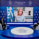 THERMOPYLAE AND SALAMIS: THE TRIUMPH OFWILL*Language: Greek Marianna V. Vardinoyannis, Goodwill Ambassador, UNESCO, GreeceRector Hélène Ahrweiler, President, Administration Council, European Cultural Centre of Delphi, GreeceChair: Antonis Sroiter, Anchorman, Alpha TV, Greece